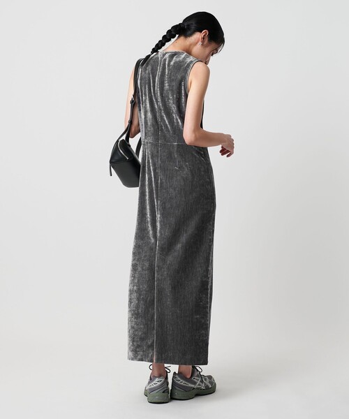 BEAUTY&YOUTH UNITED ARROWS（ビューティーアンドユースユナイテッドアローズ）の「ポリエステルブレンド モールタイトワンピース（ワンピース・レディース・グレー系/ダークブラウン・M/S）」の12枚目の写真