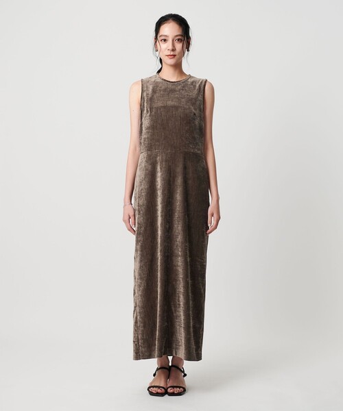 BEAUTY&YOUTH UNITED ARROWS（ビューティーアンドユースユナイテッドアローズ）の「ポリエステルブレンド モールタイトワンピース（ワンピース・レディース・グレー系/ダークブラウン・M/S）」の13枚目の写真