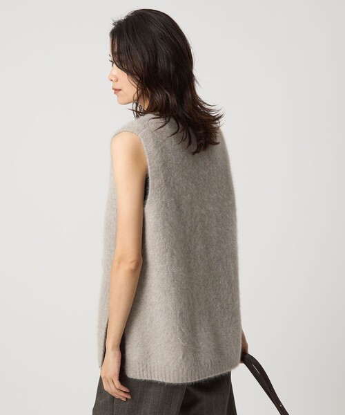 セール】ヘアリー ニット ベスト（ベスト）｜green label relaxing
