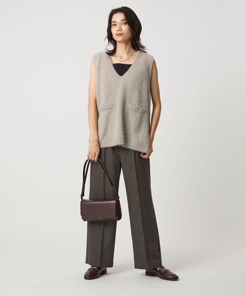 セール】ヘアリー ニット ベスト（ベスト）｜green label relaxing