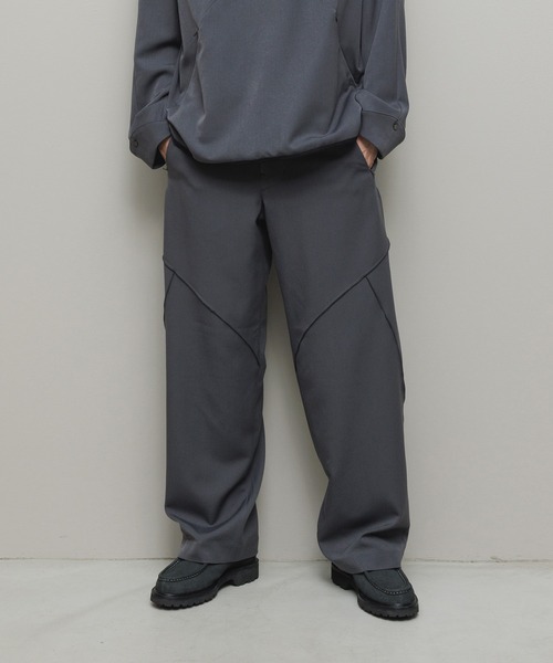 BAL(バル)の「BAL / ii_iiiiiii TECHNICAL WOOL TROUSER(その他パンツ・メンズ・グレイッシュベージュ/チャコール・1/2/3)」の8枚目の写真