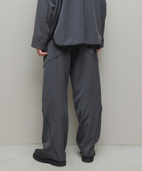 BAL(バル)の「BAL / ii_iiiiiii TECHNICAL WOOL TROUSER(その他パンツ・メンズ・グレイッシュベージュ/チャコール・1/2/3)」の9枚目の写真