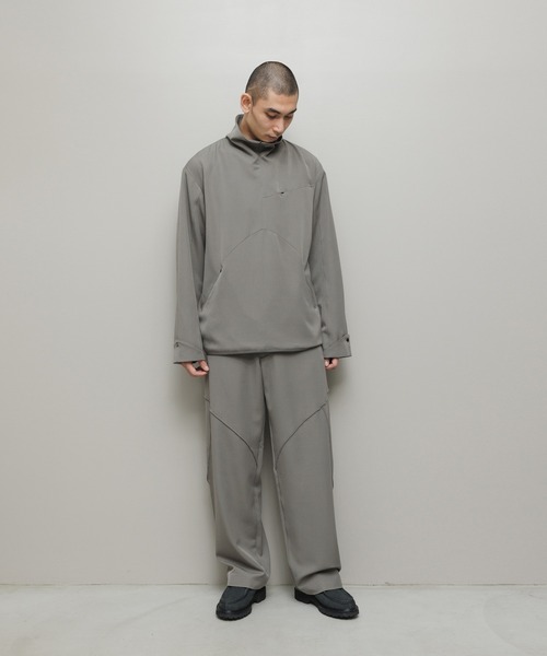 BAL(バル)の「BAL / ii_iiiiiii TECHNICAL WOOL TROUSER(その他パンツ・メンズ・グレイッシュベージュ/チャコール・1/2/3)」の22枚目の写真