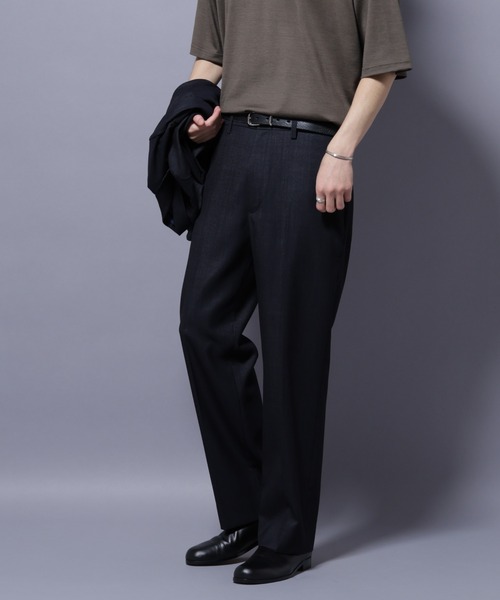 セール】「N TROUSERS PREMIUM」ウールデニムストレートパンツ/STRETCH