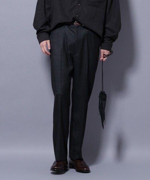 NANO universe（ナノユニバース）の「「N TROUSERS PREMIUM」ウールデニムストレートパンツ/STRETCH(セットアップ可)（スラックス・メンズ・ブラック/ネイビー・S/L/M）」の2枚目の写真