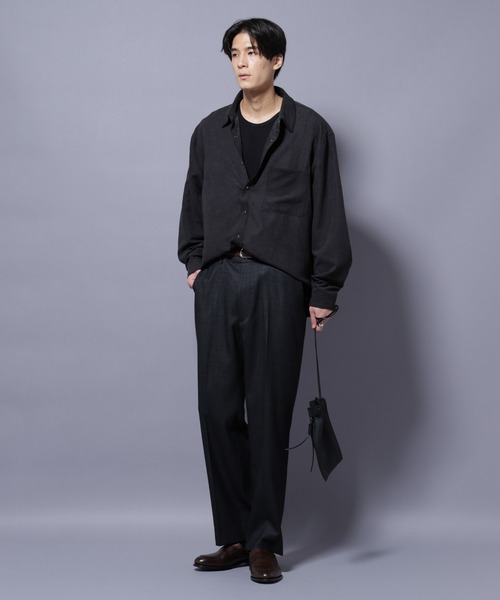 セール】「N TROUSERS PREMIUM」ウールデニムストレートパンツ/STRETCH