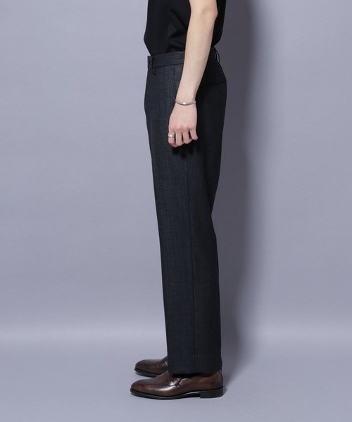 NANO universe（ナノユニバース）の「「N TROUSERS PREMIUM」ウールデニムストレートパンツ/STRETCH(セットアップ可)（スラックス・メンズ・ブラック/ネイビー・S/L/M）」の17枚目の写真