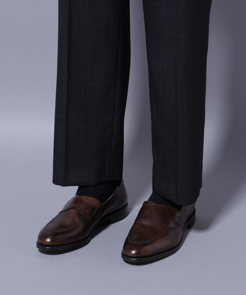 NANO universe（ナノユニバース）の「「N TROUSERS PREMIUM」ウールデニムストレートパンツ/STRETCH(セットアップ可)（スラックス・メンズ・ブラック/ネイビー・S/L/M）」の22枚目の写真