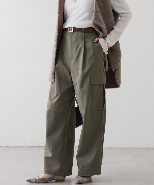 RIVE DROITE（リヴドロワ）の「【モードな印象】ダブルループカーゴパンツ（カーゴパンツ・レディース・ベージュ/ブラウン/カーキ・38/36）」の3枚目の写真