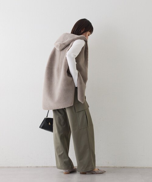 RIVE DROITE（リヴドロワ）の「【モードな印象】ダブルループカーゴパンツ（カーゴパンツ・レディース・ベージュ/ブラウン/カーキ・38/36）」の16枚目の写真