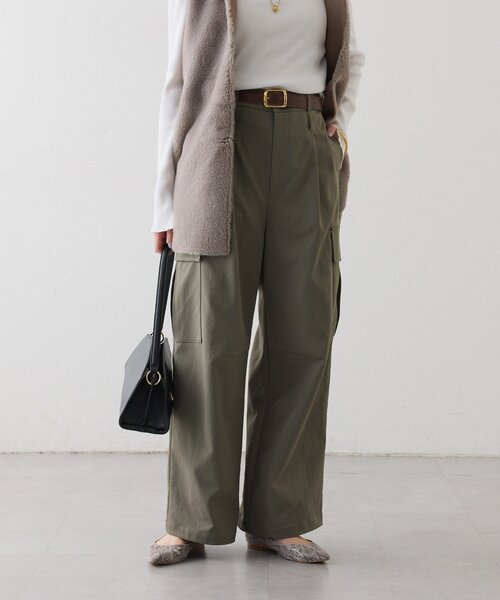 RIVE DROITE（リヴドロワ）の「【モードな印象】ダブルループカーゴパンツ（カーゴパンツ・レディース・ベージュ/ブラウン/カーキ・38/36）」の15枚目の写真