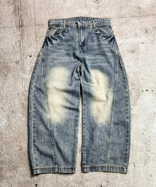 CALIFORNIA OUTFITTERS(カリフォルニア アウトフィッターズ)の「7E8 ヴィンテージ風 デニムバギーパンツ(デニムパンツ・メンズ・ブルー・S/M/L/XL)」の4枚目の写真