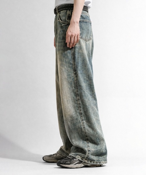 CALIFORNIA OUTFITTERS(カリフォルニア アウトフィッターズ)の「7E8 ヴィンテージ風 デニムバギーパンツ(デニムパンツ・メンズ・ブルー・S/M/L/XL)」の3枚目の写真