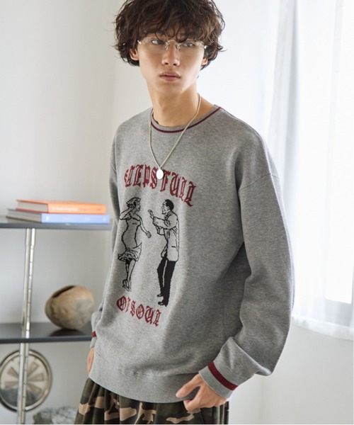 PBLIM（ページボーイリム）の「《UNISEX》ダンシングニット（ニット/セーター・レディース・グレー/ネイビー・FREE）」の19枚目の写真