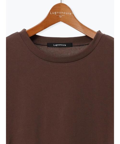 Lugnoncure(ルノンキュール)の「【接触冷感】ロールスリーブトップス(Tシャツ/カットソー・レディース・ブラウン/オフホワイト/チャコールグレー/ブルー・F)」の22枚目の写真