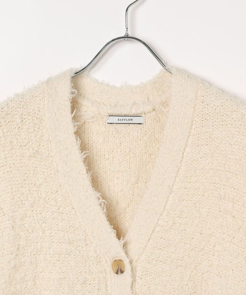BAYFLOW（ベイフロー）の「[ロングシーズン活躍]シャギーニットベストカーディガン（ベスト・レディース・オフホワイト/グレー/ブラック・FREE）」の5枚目の写真