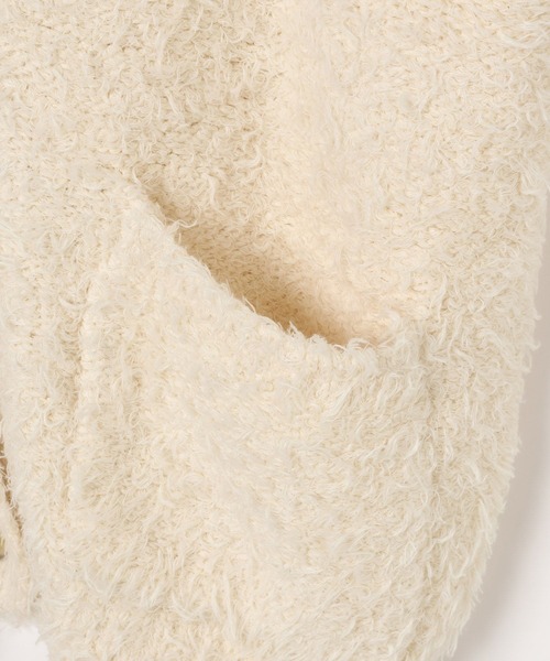 BAYFLOW（ベイフロー）の「[ロングシーズン活躍]シャギーニットベストカーディガン（ベスト・レディース・オフホワイト/グレー/ブラック・FREE）」の8枚目の写真