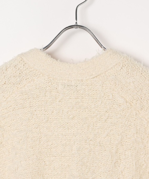 BAYFLOW（ベイフロー）の「[ロングシーズン活躍]シャギーニットベストカーディガン（ベスト・レディース・オフホワイト/グレー/ブラック・FREE）」の9枚目の写真