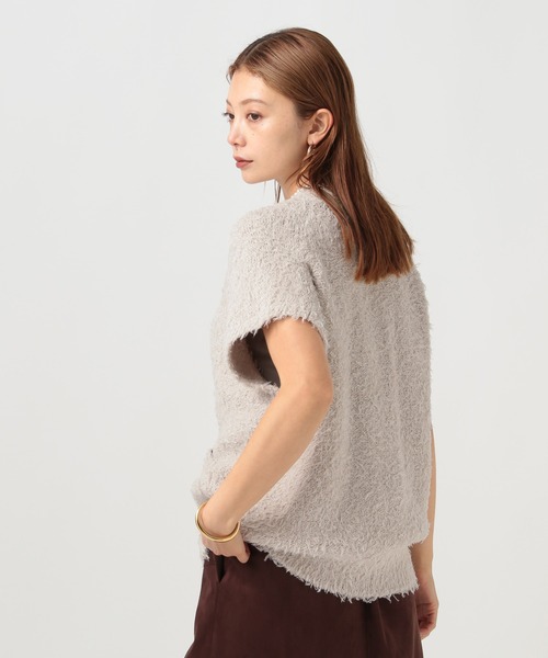 BAYFLOW（ベイフロー）の「[ロングシーズン活躍]シャギーニットベストカーディガン（ベスト・レディース・オフホワイト/グレー/ブラック・FREE）」の22枚目の写真