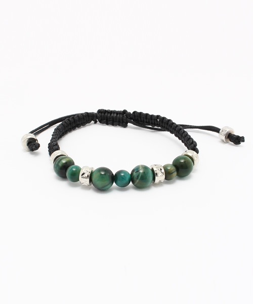 チャイハネ（チャイハネ）の「【チャイハネ】タイガーアイ ビマーブレスレット（ブレスレット・メンズ・ピンク/グリーン/グレー/ブラウン/ダークブルー・FREE）」の4枚目の写真