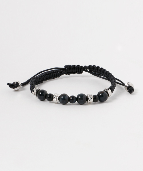 チャイハネ（チャイハネ）の「【チャイハネ】タイガーアイ ビマーブレスレット（ブレスレット・メンズ・ピンク/グリーン/グレー/ブラウン/ダークブルー・FREE）」の7枚目の写真