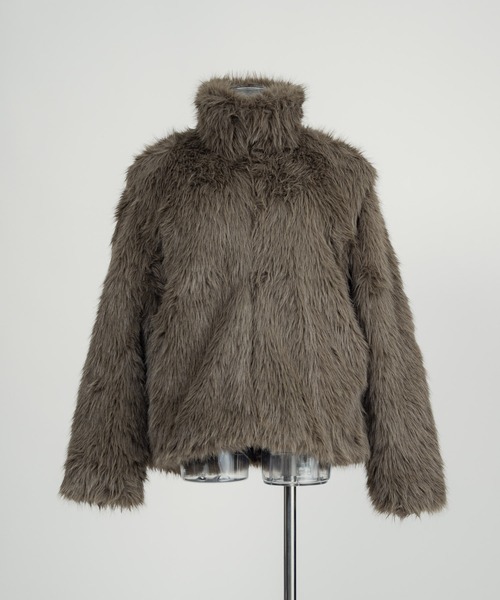 Killin' me good - 2wayスタンドカラーファーコート made in INTER