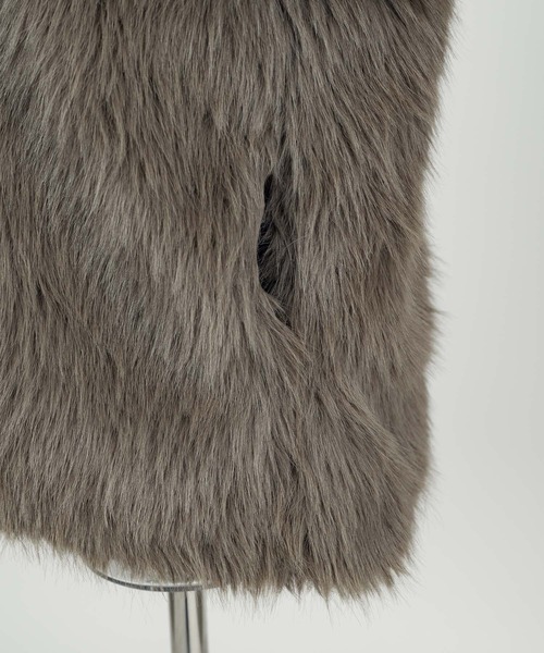 KMG 2wayスタンドカラーファーコート killin' me good Killin' me good - 2wayスタンドカラーファーコート made in INTER