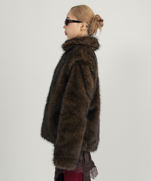 Killin' me good - 2wayスタンドカラーファーコート made in INTER