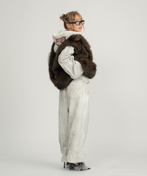 Killin' me good - 2wayスタンドカラーファーコート made in INTER