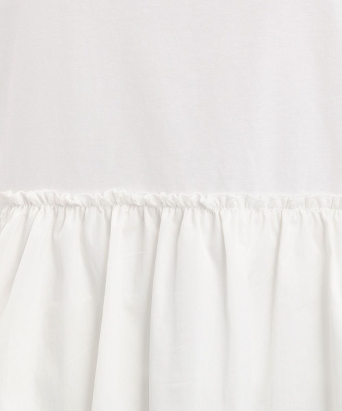 Andemiu（アンデミュウ）の「キリカエカットノースリーブ589239（Tシャツ/カットソー・レディース・ホワイト/ブラック・FREE）」の20枚目の写真