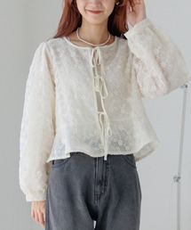 flower | ブルーミングリボントップ(シャツ/ブラウス)