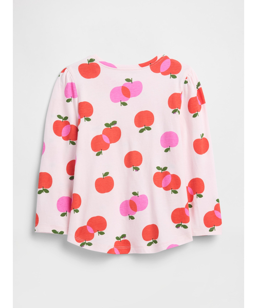 GAP（ギャップ）の「babyGap パフスリーブ クルーネックTシャツ（Tシャツ/カットソー・キッズ・ピンク/ベージュ/パープル・80ｃｍ/90cm/95cm/100cm/105cm/110cm）」の4枚目の写真