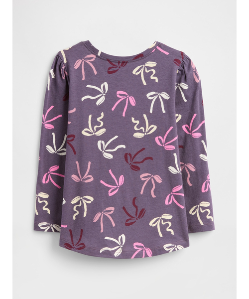 GAP（ギャップ）の「babyGap パフスリーブ クルーネックTシャツ（Tシャツ/カットソー・キッズ・ピンク/ベージュ/パープル・80ｃｍ/90cm/95cm/100cm/105cm/110cm）」の6枚目の写真