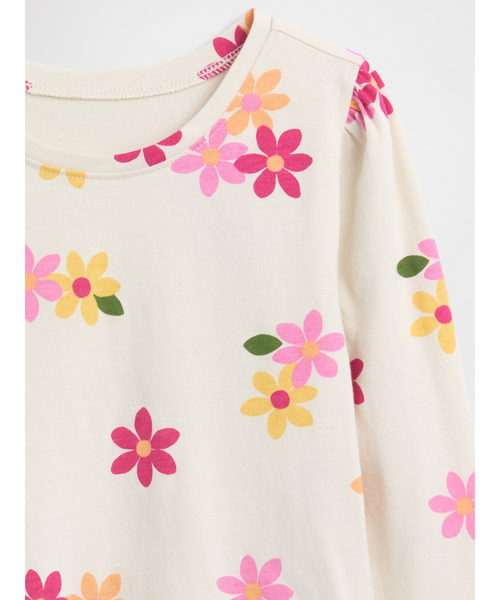 GAP（ギャップ）の「babyGap パフスリーブ クルーネックTシャツ（Tシャツ/カットソー・キッズ・ピンク/ベージュ/パープル・80ｃｍ/90cm/95cm/100cm/105cm/110cm）」の8枚目の写真