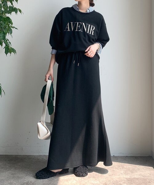 DouDou（ドゥドゥ）の「セットアップドロストスカート（スカート・レディース・アイボリー/カーキ/ブラック・FREE）」の19枚目の写真