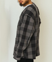 BIG MIKE（ビッグマイク）の「BIG MIKE ビックマイク / 25秋冬新作 無地 チェック柄 ヘビーフランネル カーディガン /// 102536200 102536250（カーディガン/ボレロ・メンズ）」