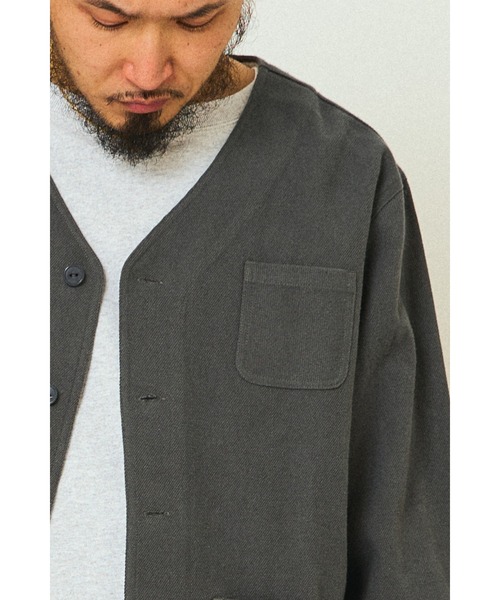 BIG MIKE(ビッグマイク)の「BIG MIKE ビックマイク/ 無地 チェック柄 ヘビーフランネル カーディガン /// 102536200 102536250(カーディガン/ボレロ・メンズ・ブラック/ブラック×グレー/チャコール/ブルー系その他・MEDIUM/LARGE/X-LARGE)」の15枚目の写真