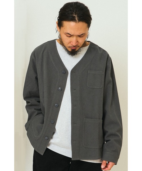 BIG MIKE(ビッグマイク)の「BIG MIKE ビックマイク/ 無地 チェック柄 ヘビーフランネル カーディガン /// 102536200 102536250(カーディガン/ボレロ・メンズ・ブラック/ブラック×グレー/チャコール/ブルー系その他・MEDIUM/LARGE/X-LARGE)」の17枚目の写真