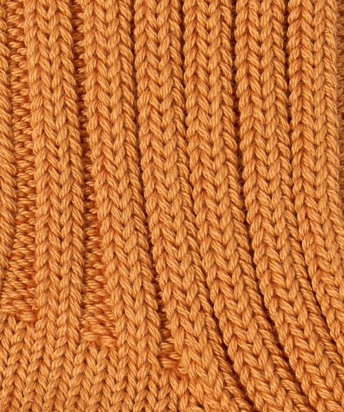 ROTOTO(ロトト)の「<ROTOTO>チャンキーリブ クルーソックス(ソックス/靴下・メンズ・ダークグリーン/オリーブ/オレンジ・M)」の6枚目の写真