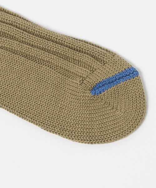 ROTOTO(ロトト)の「<ROTOTO>チャンキーリブ クルーソックス(ソックス/靴下・メンズ・ダークグリーン/オリーブ/オレンジ・M)」の8枚目の写真