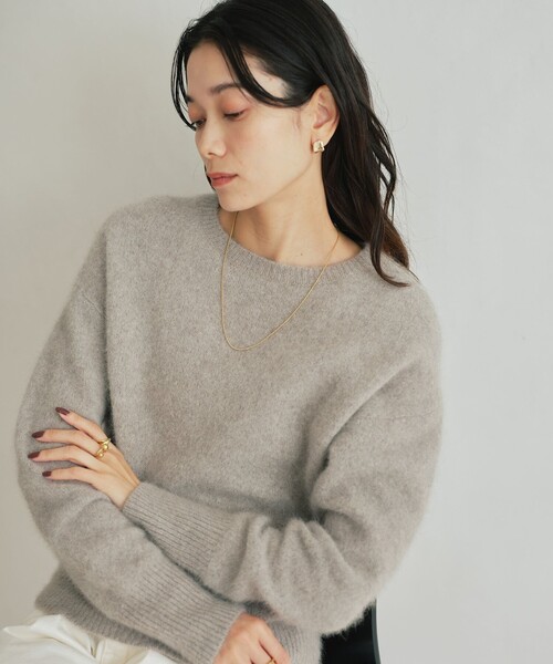 グリーンレーベル　ふれてヘアリーニット 結論シリーズ】ふれてヘアリーニット（ニット/セーター）｜green label