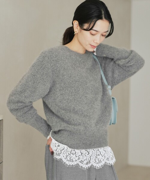 結論シリーズ】ふれてヘアリーニット（ニット/セーター）｜green label