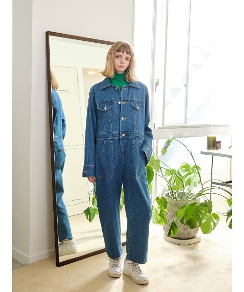 BLUE BLUE デニムつなぎ 3 オールインワン 8（eight） つなぎ メンズ オールインワン デニム ツナギ