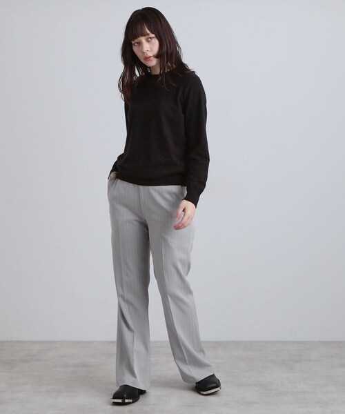 tk.TAKEO KIKUCHI(ティーケータケオキクチ)の「ピンストライプフレアスラックス(その他パンツ・メンズ・ブラック系2/ライトグレー系2・03/02)」の8枚目の写真