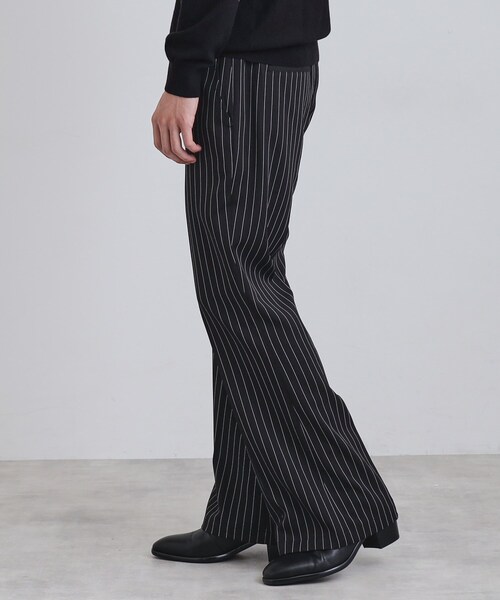 tk.TAKEO KIKUCHI(ティーケータケオキクチ)の「ピンストライプフレアスラックス(その他パンツ・メンズ・ブラック系2/ライトグレー系2・03/02)」の10枚目の写真