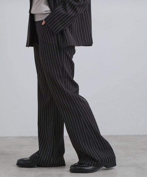 tk.TAKEO KIKUCHI(ティーケータケオキクチ)の「ピンストライプフレアスラックス(その他パンツ・メンズ・ブラック系2/ライトグレー系2・03/02)」の14枚目の写真