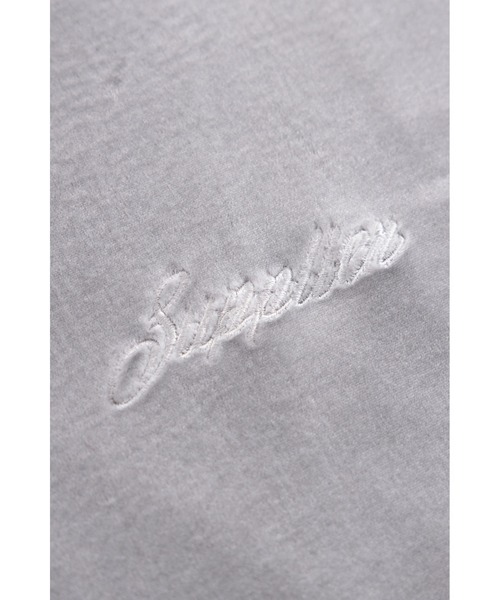 SUPPLIER(サプライヤー)の「ベロアフーディ|Cross Rhinestone Velour Zip Hoodie|SUPPLIER(パーカー・メンズ・グレー/ブラック・SMALL/MEDIUM/LARGE/X-LARGE)」の7枚目の写真