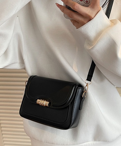 STYLEBLOCK（スタイルブロック）の「レザー調ミニショルダーバッグ（ショルダーバッグ・レディース・レッド/ブラウン/ブラウン系その他/ブラック・FREE）」の2枚目の写真