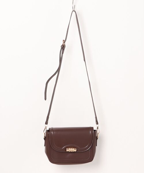 STYLEBLOCK（スタイルブロック）の「レザー調ミニショルダーバッグ（ショルダーバッグ・レディース・レッド/ブラウン/ブラウン系その他/ブラック・FREE）」の11枚目の写真