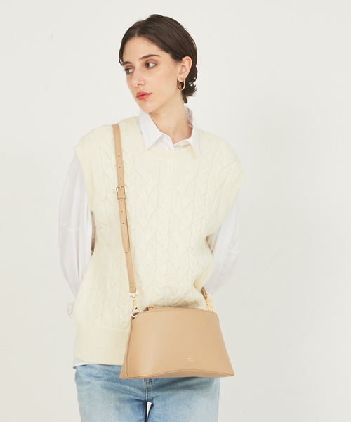 LOWELL things(ロウェル シングス)の「【VERY掲載】Sque/クッションハンドルミニショルダー(ショルダーバッグ・レディース・ブラック/ベージュ/オレンジ・フリー)」の6枚目の写真